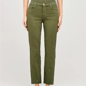 L’agence sada cropped slim high rise basil